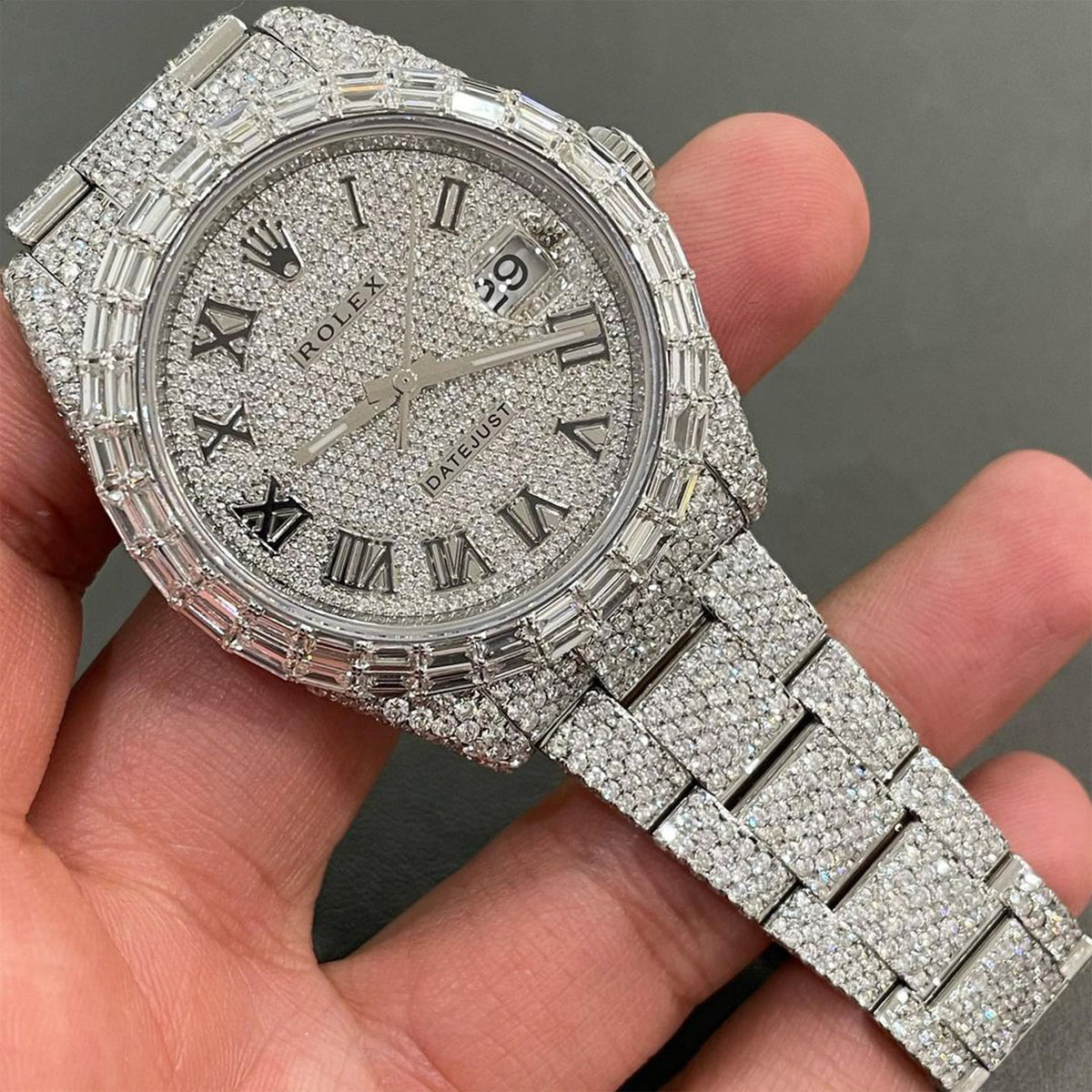 Moissanite rolex watches deals