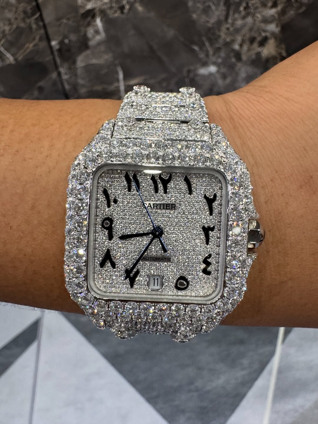 Moissanite Cartier Watch