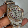 Moissanite Rolex Date-Just Snake Diamond Watch