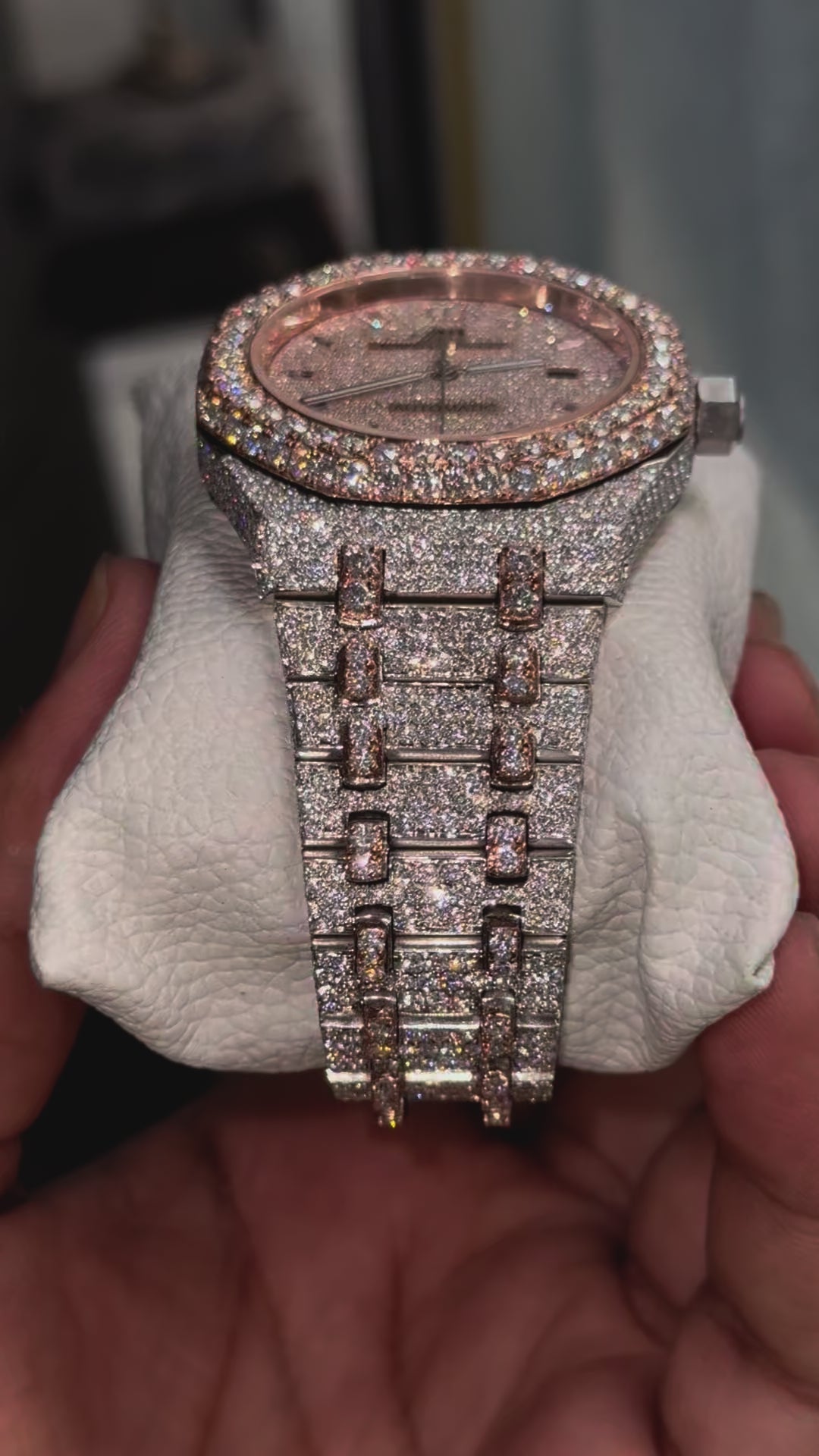 Audemars Piguet (AP) RoyalOak Dual Tone Iced Out - Moissanite AP Diamond Watch