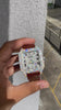 Load and play video in Gallery viewer, Moissanite Cartier Santos Diamond Watch in Leather Strap