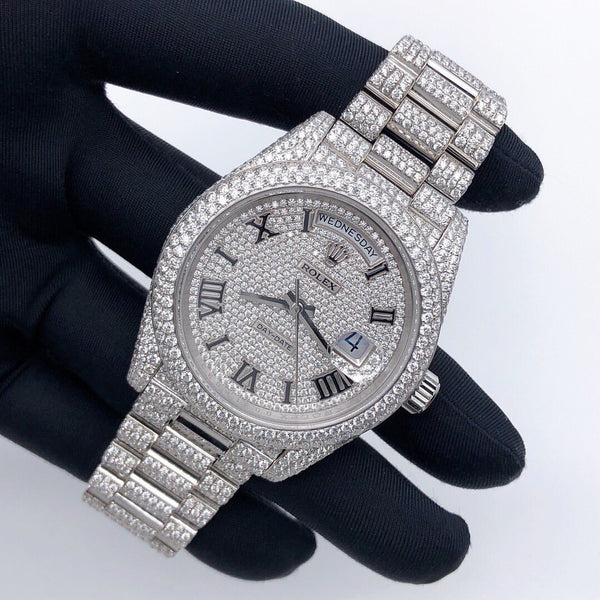 Vvs diamond watch rolex sale