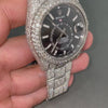Load and play video in Gallery viewer, Rolex SkyDweller Moissanite Diamond Watch | Iced Out Moissanite Watch | Moissanite Rolex Watch